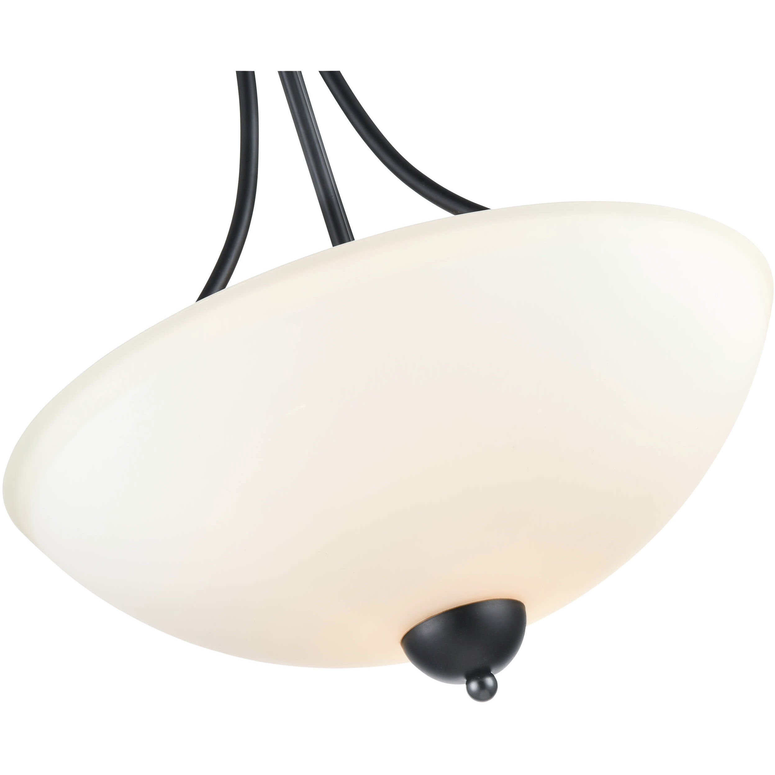 Ivey Lake 2 Light 15 inch Matte Black Pendant Ceiling Light